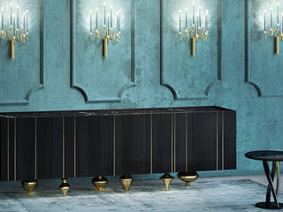 Il Pezzo 1 Black Credenza, Il Pezzo Mancante Srl Il Pezzo Mancante Srl Livings modernos: Ideas, imágenes y decoración