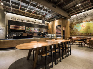 Perceptual y Starbucks, Perceptual Perceptual Commercial spaces Wood Wood effect