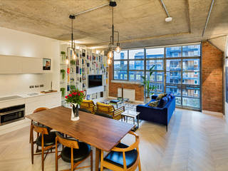 Old Street Loft, Warret & Jullion Warret & Jullion Salas de estilo escandinavo