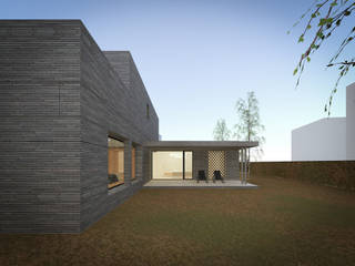 Villa singola, MIDE architetti MIDE architetti หน้าต่าง