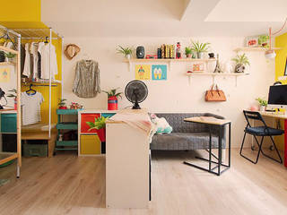 Bright Basement, 一葉藍朵設計家飾所 A Lentil Design 一葉藍朵設計家飾所 A Lentil Design Scandinavian style living room