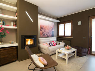 HOME SWEET (CANDY) HOME, Rachele Biancalani Studio Rachele Biancalani Studio Modern Living Room Brown