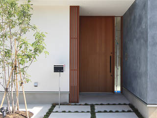 久安の家 M house, 宮徹也建築計画 宮徹也建築計画 Modern corridor, hallway & stairs Wood Wood effect