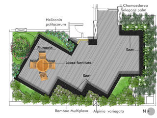 Terrace garden at Hospital in Mumbai, Land Design landscape architects Land Design landscape architects