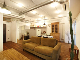 舟入本町の家, SWITCH&Co. SWITCH&Co. Eclectic style living room