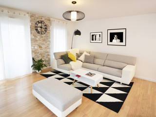 5 pièces - Joinville-Le-Pont, Sandrine Carré Sandrine Carré Scandinavian style living room