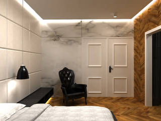 konkurs apartament w stylu glamour, noobo noobo Classic style bedroom