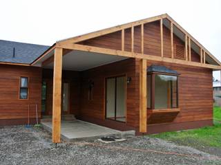 Casa en Talagante, AtelierStudio AtelierStudio Casas campestres Madeira Acabamento em madeira