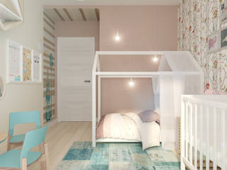 Детская комната для двух детей 10, 4 кв.м. , A R C H I T I Z M A R C H I T I Z M Nursery/kid’s room