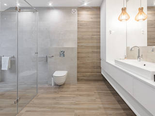 Łazienka , Pracownia Projektowania Wnętrz Karolina Czapla Pracownia Projektowania Wnętrz Karolina Czapla Casas de banho modernas