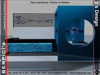 MASTERS TREİNİNG – FUAR PROJE TASARIM ve UYGULAMALARI – SERPİCİ's MİMARLIK ve İÇ MİMARLIK – S's Desıgn, SERPİCİ's Mimarlık ve İç Mimarlık Architecture and INTERIOR DESIGN SERPİCİ's Mimarlık ve İç Mimarlık Architecture and INTERIOR DESIGN Espacios comerciales Madera Acabado en madera