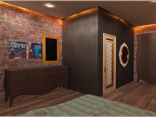 hotel rom ( rize ayder yaylası ), anılbora3D & İÇ MİMARLIK anılbora3D & İÇ MİMARLIK Rustic style bathroom Solid Wood Multicolored