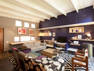 House B Jozi, Redesign Interiors Redesign Interiors Ruang Keluarga Gaya Eklektik