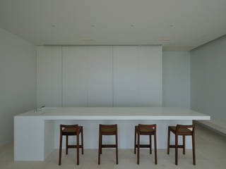 FRSW-HOUSE, 門一級建築士事務所 門一級建築士事務所 Modern Dining Room White