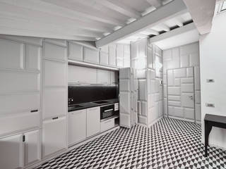 Residenza Privata P.B. - Firenze , Zeno Pucci+Architects Zeno Pucci+Architects Modern Kitchen Wood Grey