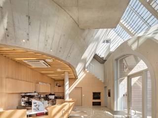 Louverwall, AND(에이엔디) 건축사사무소 AND(에이엔디) 건축사사무소 Modern Living Room