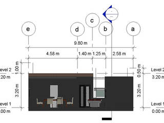 Diseno y Construccion de Terraza Lounge Bar CDMX, Arqos Arquitectos Arqos Arquitectos 모던스타일 발코니, 베란다 & 테라스 철 / 철강