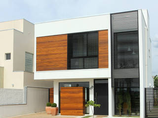 Casa AT, Taguá Arquitetura Taguá Arquitetura Nhà Gỗ Wood effect