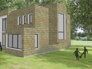 Nieuwbouw woningen, QAN Architectuur QAN Architectuur モダンな 家