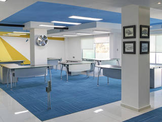 Oficinas VEWO - Interiorismo, arQing arQing Ruang Komersial Blue