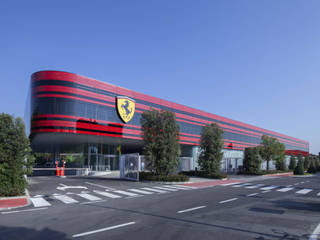 Nuovo Edificio Ferrari Gestione Sportiva - Maranello (MO), POLISTUDIO A.E.S. POLISTUDIO A.E.S. 商業空間