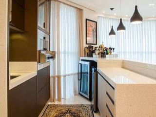 Apartamento Brava Home Resort - contemporâneo com toques clássicos, TODDO Arquitetura e Interiores TODDO Arquitetura e Interiores Salas de estar modernas