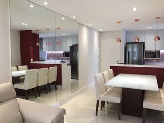 LILIAN FUGITA ARQUITETURA Corredores, halls e escadas modernos