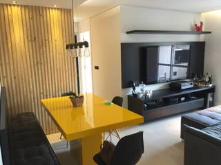 LILIAN FUGITA ARQUITETURA Salas de jantar modernas Amarelo