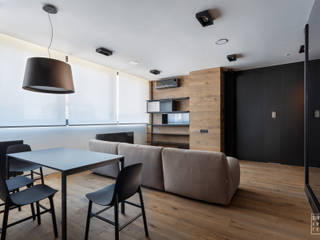 ДИЗАЙН ИНТЕРЬЕРА КВАРТИРЫ DT1H, IGOR SIROTOV ARCHITECTS IGOR SIROTOV ARCHITECTS Living room