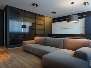 ДИЗАЙН ИНТЕРЬЕРА КВАРТИРЫ DT1H, IGOR SIROTOV ARCHITECTS IGOR SIROTOV ARCHITECTS Living room