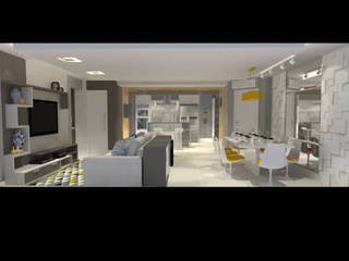 LILIAN FUGITA ARQUITETURA Salas de estar modernas