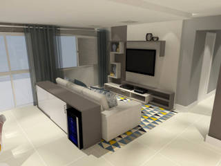 LILIAN FUGITA ARQUITETURA Salas de estar modernas