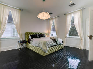 Nashville Avenue Residence, New Orleans homify Eclectic style bedroom master bedroom,lacquered wood floor,openings,studioWTA,Tracie Ashe,Natan Diacon-Furtado