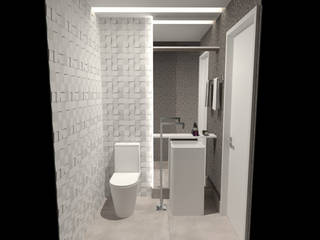 LILIAN FUGITA ARQUITETURA Casas de banho modernas