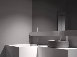 ДИЗАЙН ИНТЕРЬЕРА АПАРТАМЕНТЫ TO2H, IGOR SIROTOV ARCHITECTS IGOR SIROTOV ARCHITECTS Ванная комната в стиле минимализм