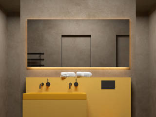 ДИЗАЙН ИНТЕРЬЕРА ДОМА AV2H, IGOR SIROTOV ARCHITECTS IGOR SIROTOV ARCHITECTS Minimal style Bathroom