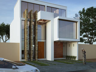 Casa Puerta de Asis, Studio 3Design Studio 3Design Minimalistische huizen Steen