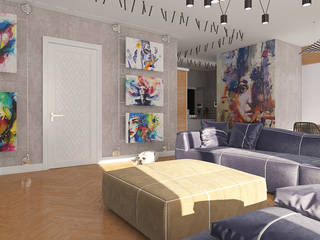 Арт-квартира, needsomespace needsomespace Living room