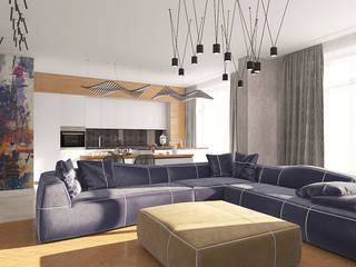 Арт-квартира, needsomespace needsomespace Eclectic style living room