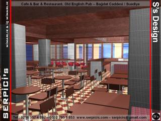 OLD ENGLİSH PUB SUADİYE - KAFE BAR RESTAURANT PROJELERİ - SERPİCİ's MİMARLIK ve İÇ MİMARLIK – S's Desıgn, SERPİCİ's Mimarlık ve İç Mimarlık Architecture and INTERIOR DESIGN SERPİCİ's Mimarlık ve İç Mimarlık Architecture and INTERIOR DESIGN مساحات تجارية الخشب البلاستيك المركب