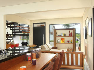 Casa AT, Taguá Arquitetura Taguá Arquitetura Modern Dining Room