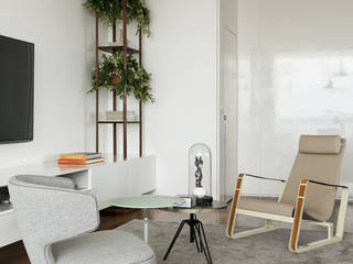 360º Apartment, DIEGO REVOLLO ARQUITETURA S/S LTDA. DIEGO REVOLLO ARQUITETURA S/S LTDA. Livings modernos: Ideas, imágenes y decoración