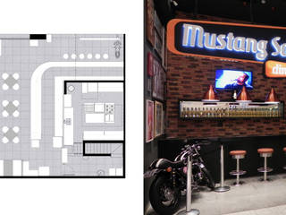 Restaurante Mustang - Shopping, MRAM Studio MRAM Studio Espacios comerciales