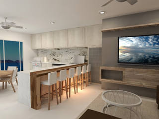P, TAMEN arquitectura TAMEN arquitectura 現代廚房設計點子、靈感&圖片