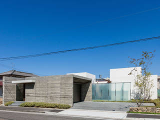神沢の家, Architet6建築事務所 Architet6建築事務所 Minimalistische Häuser Glas Weiß