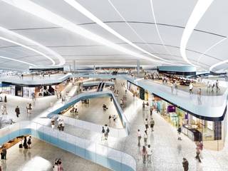 Aedas wins two international competitions to design airport buildings, Architecture by Aedas Architecture by Aedas Commercial spaces
