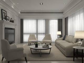 新古典的白色浪漫, 成綺空間設計 成綺空間設計 Livings de estilo clásico