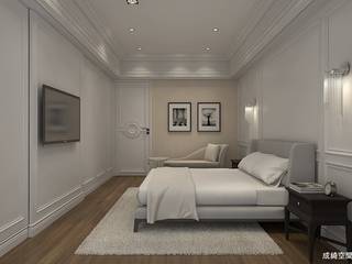 新古典的白色浪漫, 成綺空間設計 成綺空間設計 Klassische Schlafzimmer