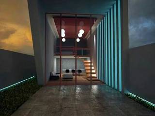 Estudio, Base cubica Arquitectos Base cubica Arquitectos Modern Study Room and Home Office