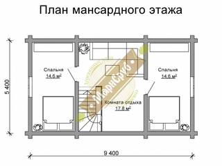 Дом-баня из оцилиндрованного бревна "Север", Марисруб Марисруб Spa in stile classico Legno composito Trasparente